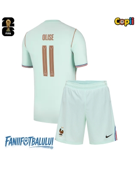Franța Michael Olise #11 Echipament de Fotbal Replică Mondial 2026 Copii Deplasare (+ Șorturi)
